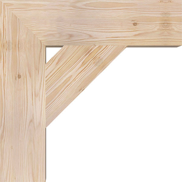 Traditional Block Smooth Bracket, Douglas Fir I86824