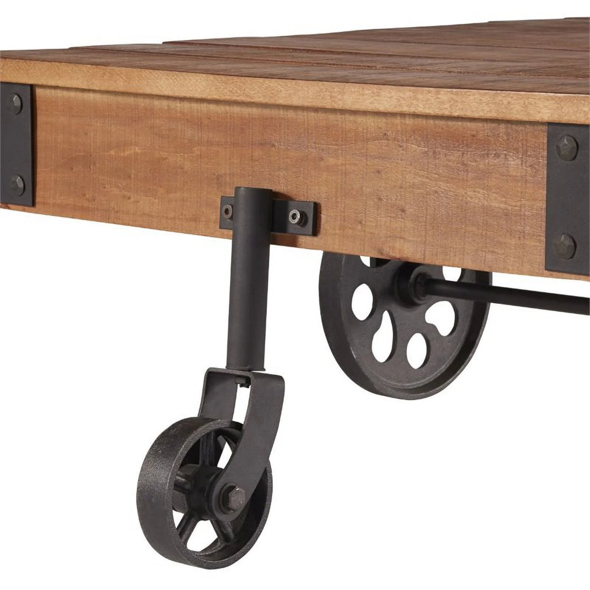 Wood End Table in Dark Brown V238384