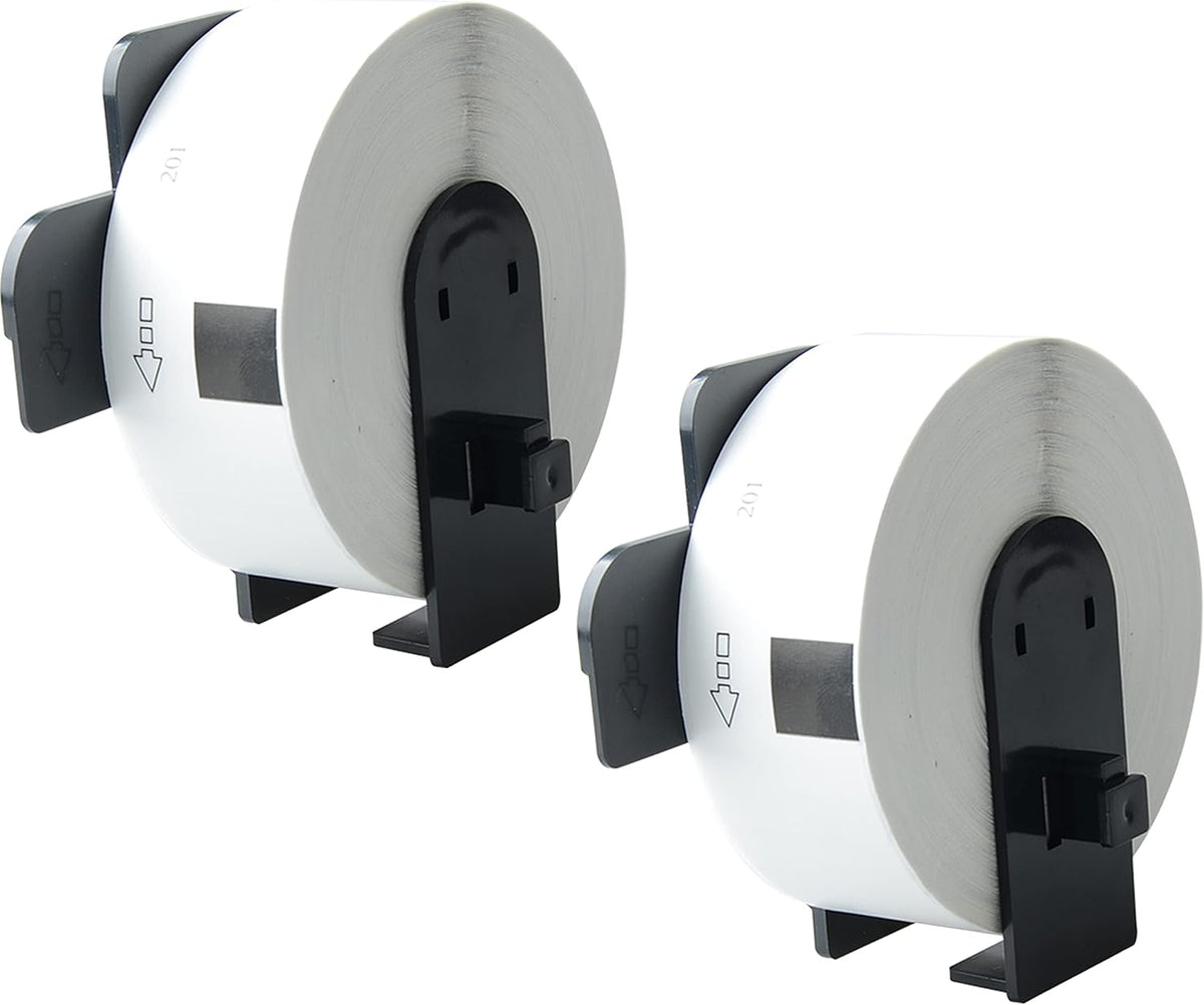 8 Pack Continuous White Label Paper Roll with 8 Reusable Cartridges V647362