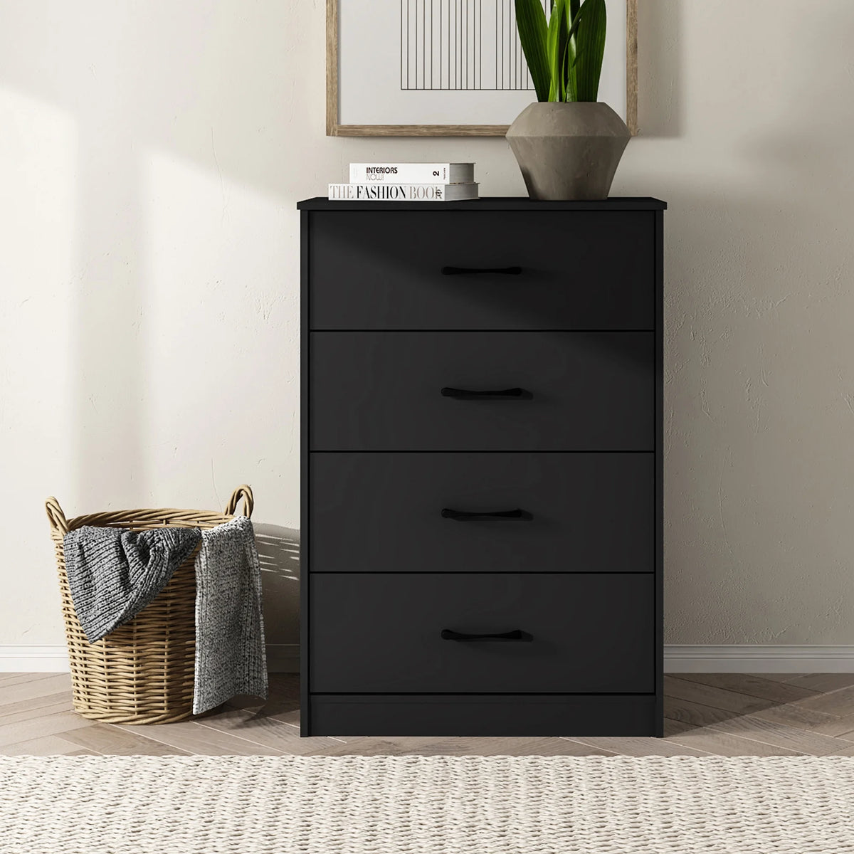 White 4 Drawer Dresser T69218