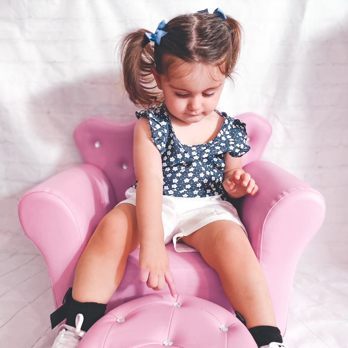Kids Sofa Set with Footstool D4166
