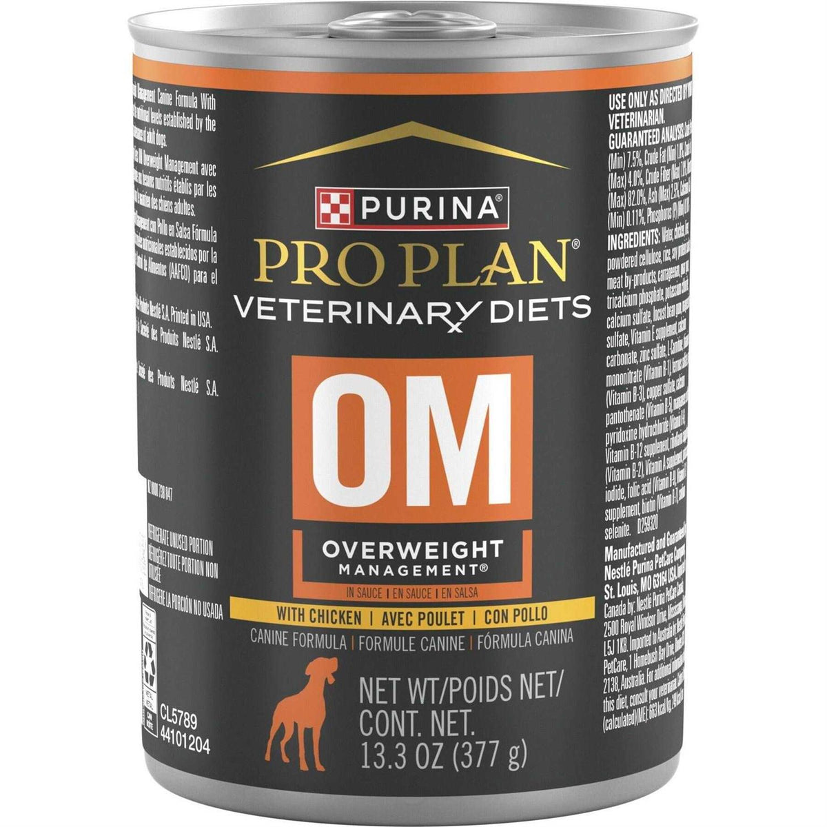 Overweight Management Formula Canned Dog Food M37297