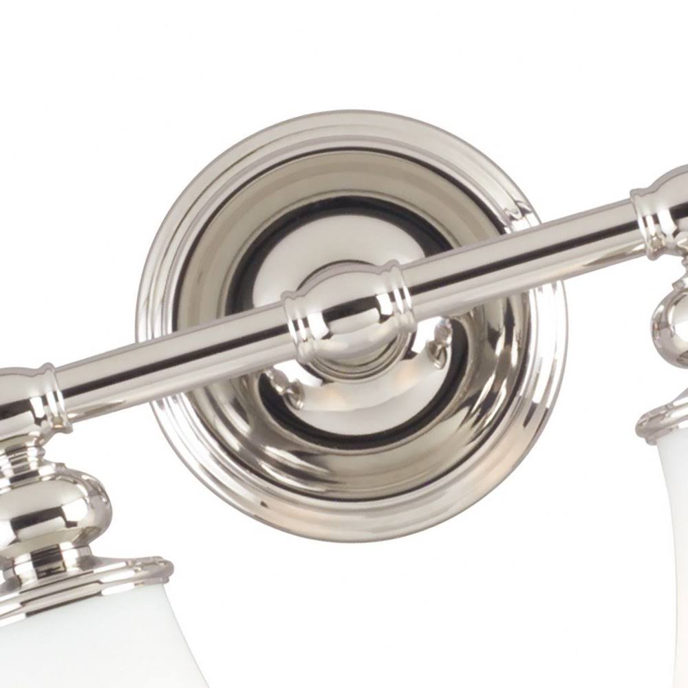2 Light Bath Bracket, Satin Nickel U5082