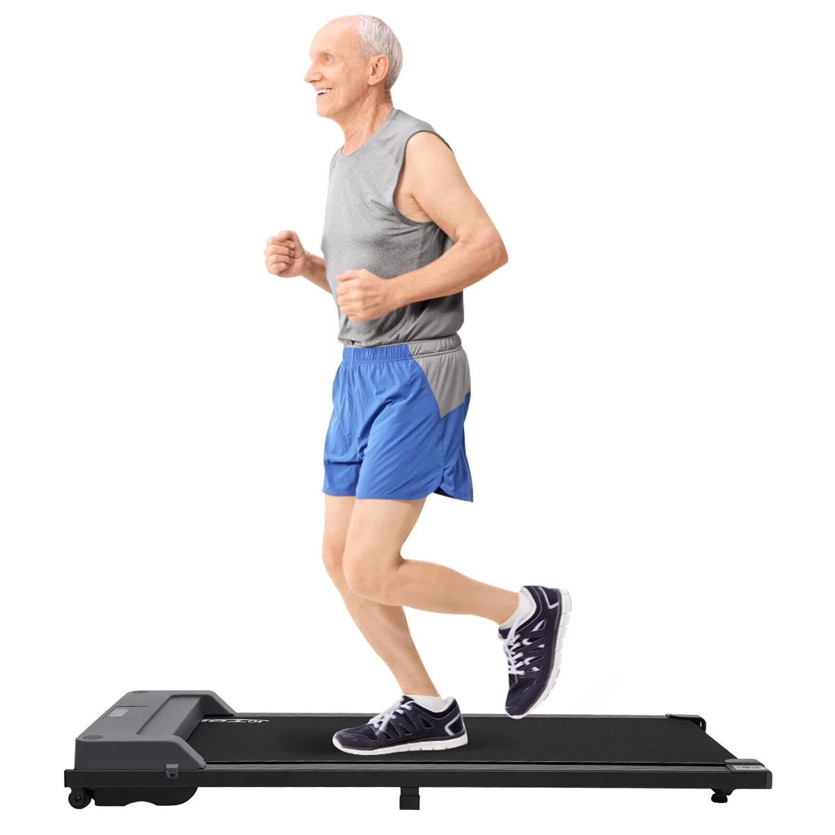 Portable Under Desk Treadmill with Remote Control and LED Display Pink R5063