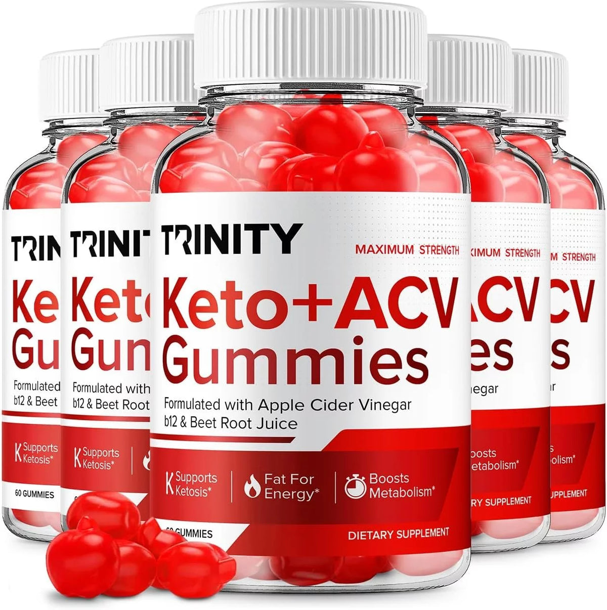 Apple Cider Vinegar Gummies Dietary Supplement 300 Gummies W330