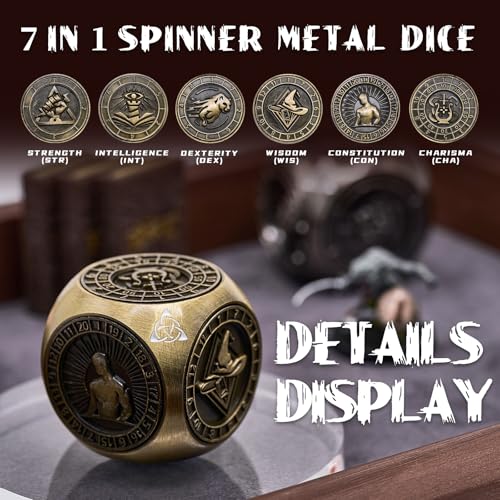Matte Green 7-in-1 Polyhedral Metal Dice Set I9794