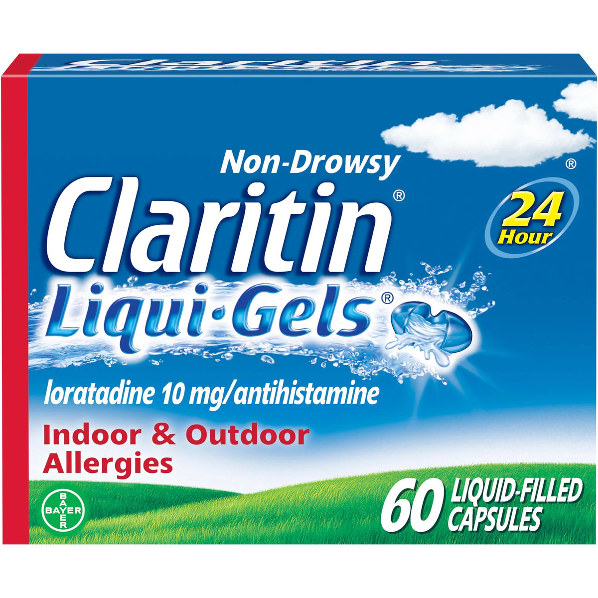 24 Hour Non-Drowsy Loratadine Antihistamine Capsules 60 Ct G338289