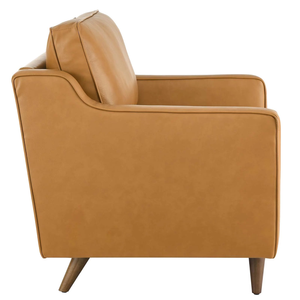 Tan Leather Armchair L3373