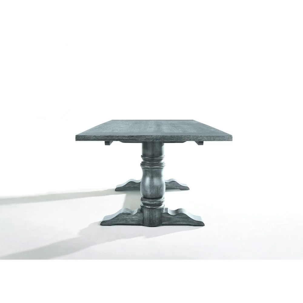 Weathered Gray Rectangular Dining Table X4522