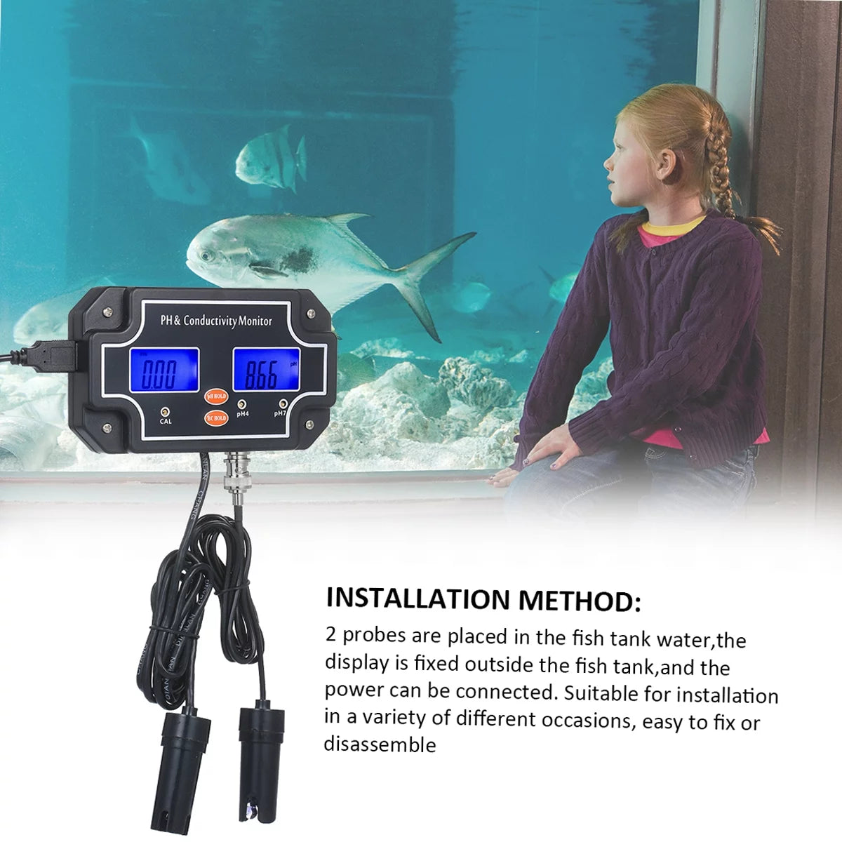 2 in 1 Waterproof Double Display Tester A293
