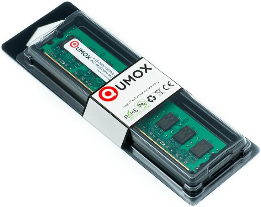 8GB (2X 4GB) DDR2 800MHz PC2-6400 DIMM Desktop Memory G95382
