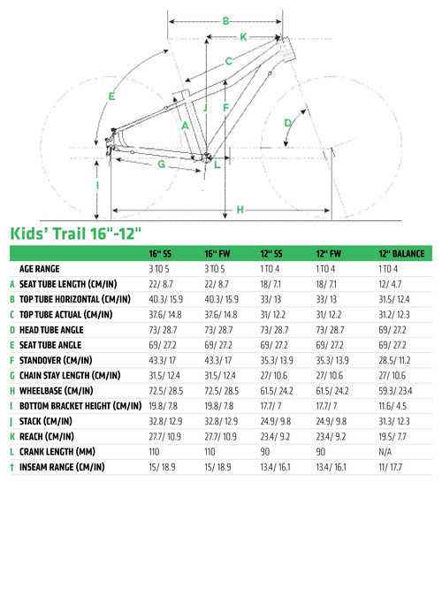 16x22 Kids Trail Bike S64492