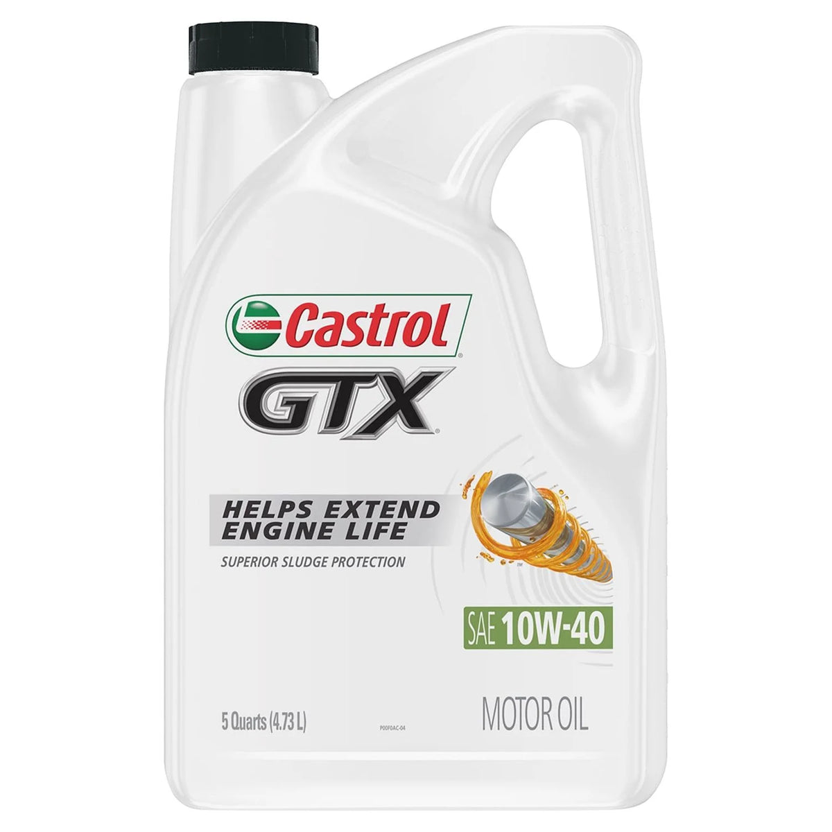 10W-40 Conventional Motor Oil, 5 Quarts V4898