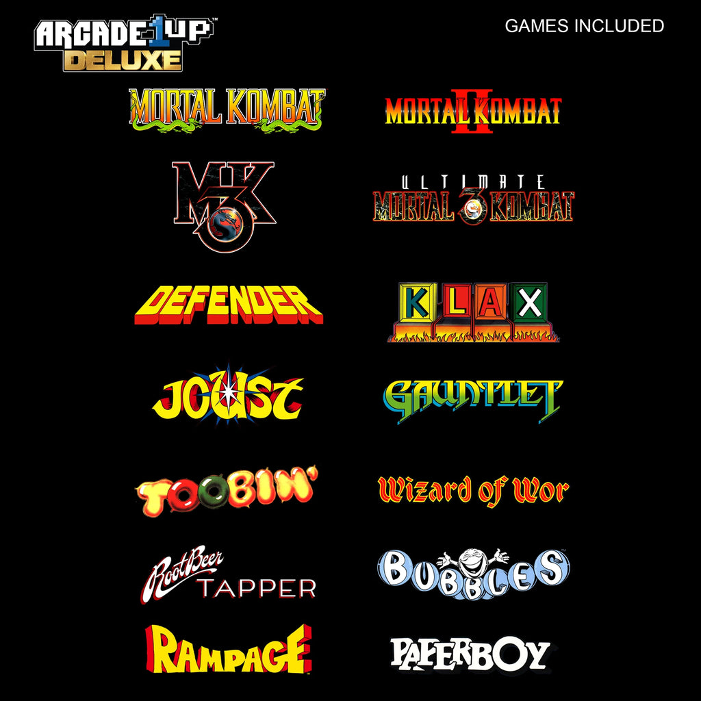Arcade Game, 4-foot-tall stand-up cabinet, 14 classic games, 17-inch screen Y128844