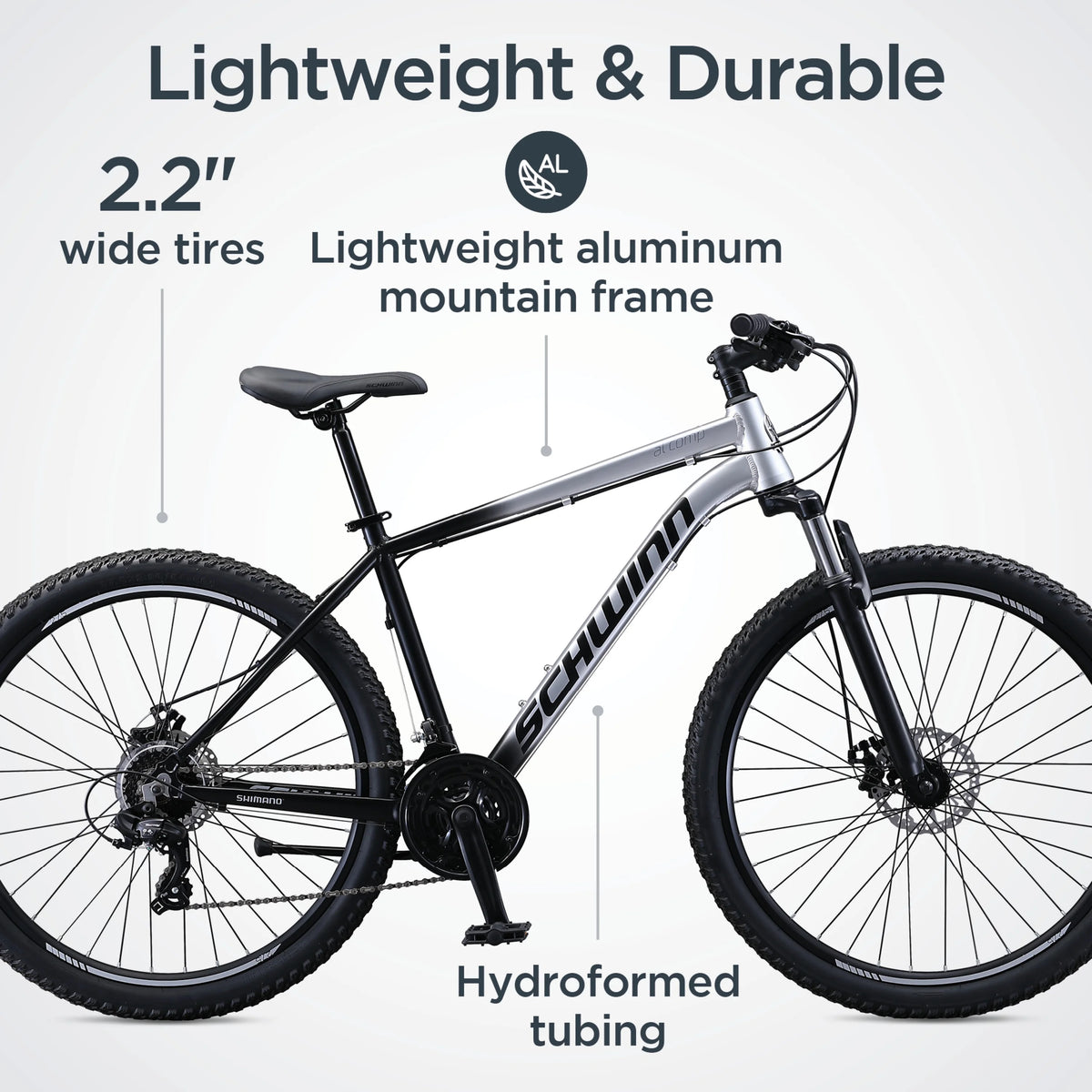 27.5 inch 21 Speed Grey Mountain Bike M3274