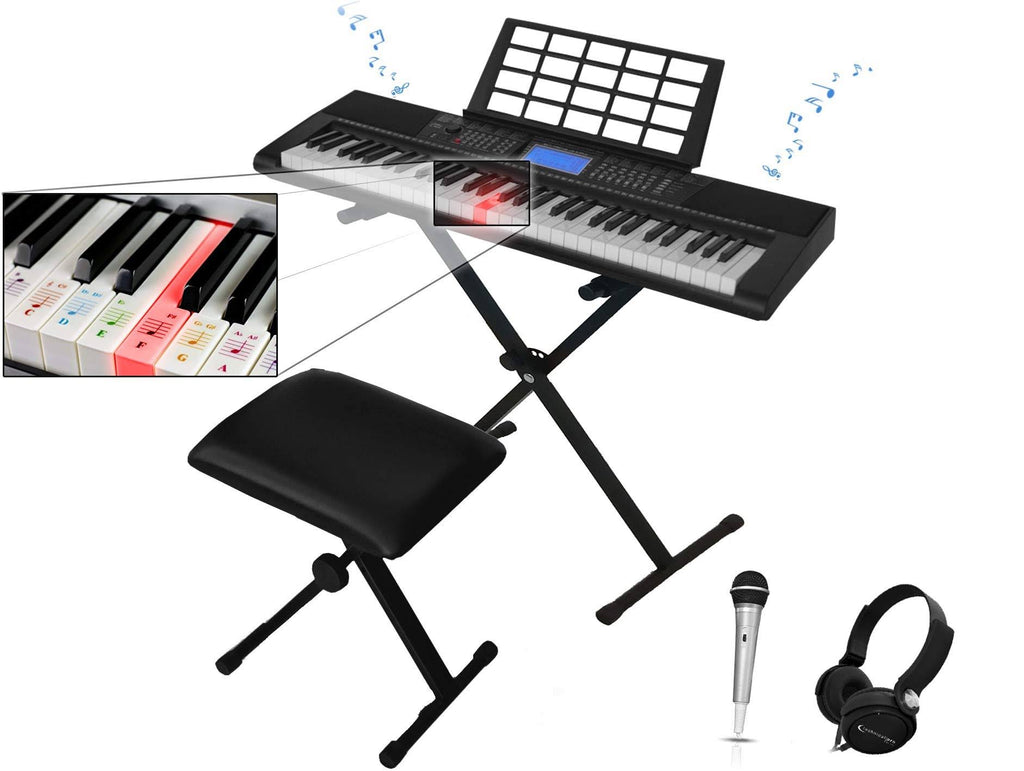 61 Key Electric Piano Keyboard Bundle I75884