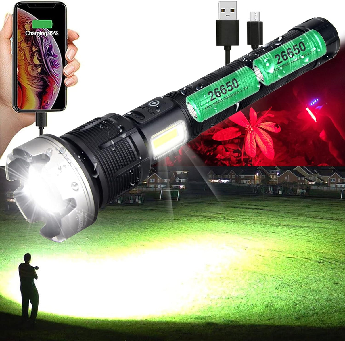 Rechargeable Zoomable Flashlight Z577813