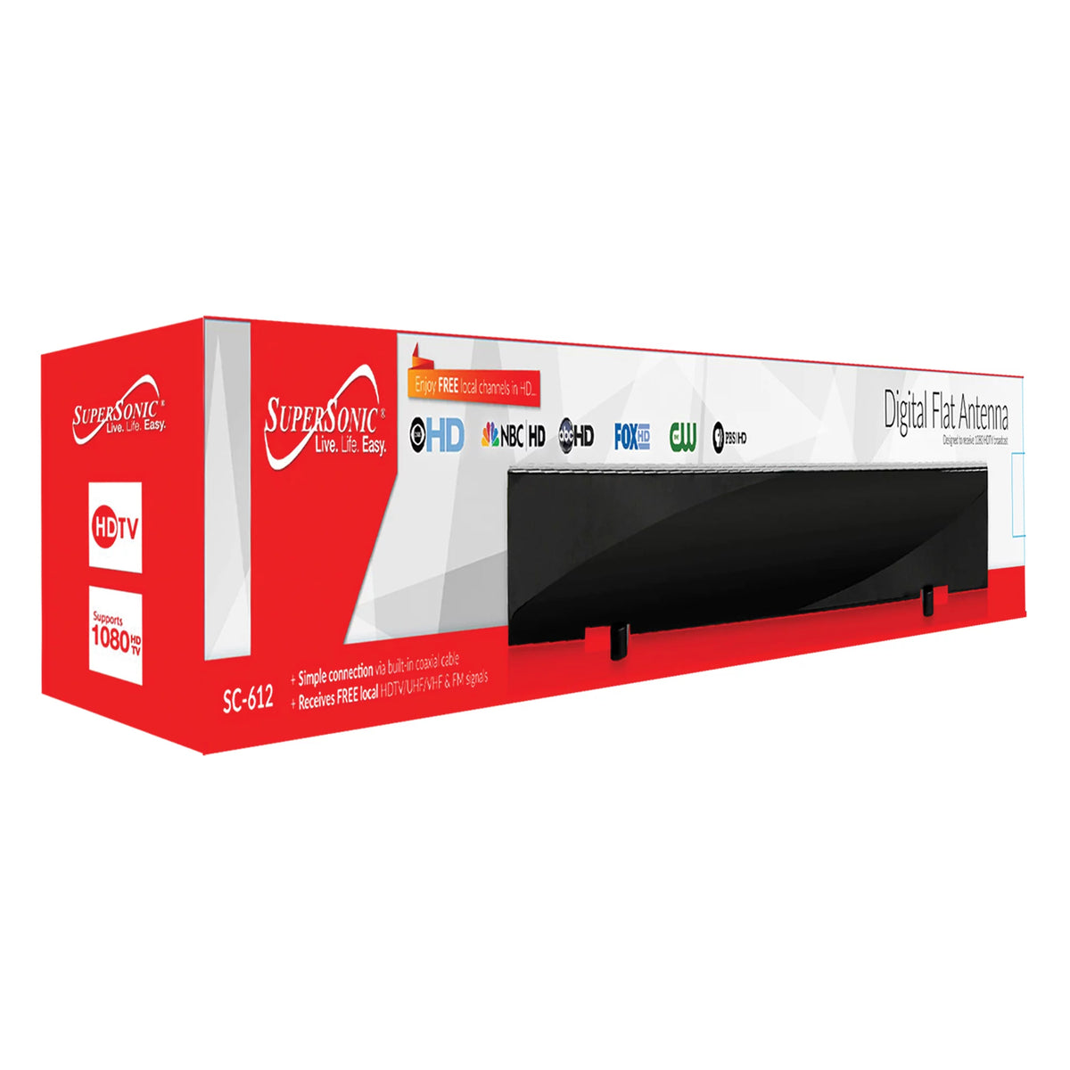 15.6" HD LED TV/DVD Combo 720p 60Hz and HDTV Flat Digital Antenna G616831
