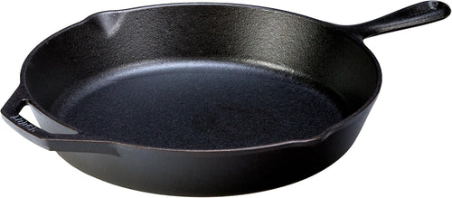 12 Inch Seasoned Cast Iron Skillet with Tempered Glass Lid G72395