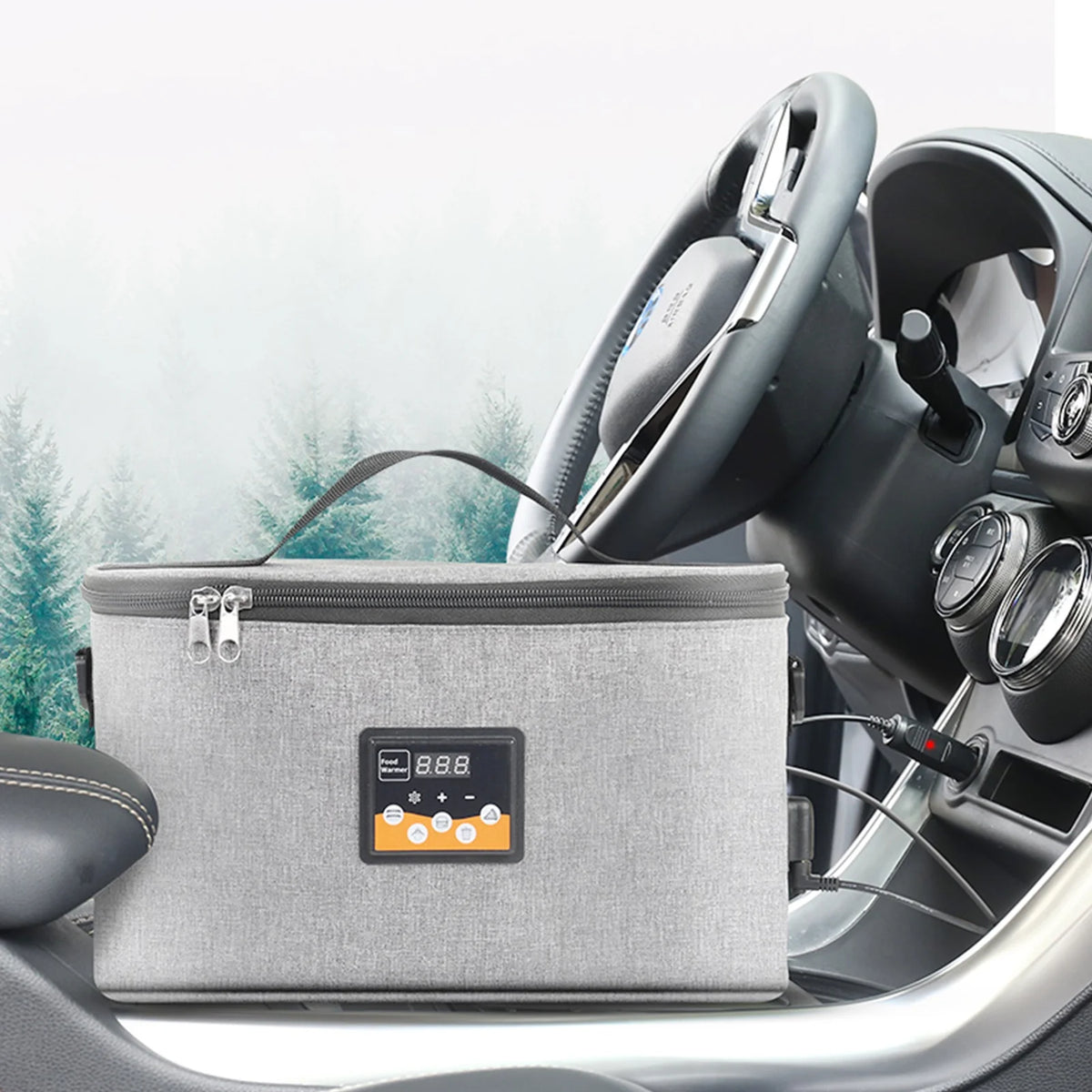 Portable Electric Car Food Warmer Oven with Digital Display 8L Q2724