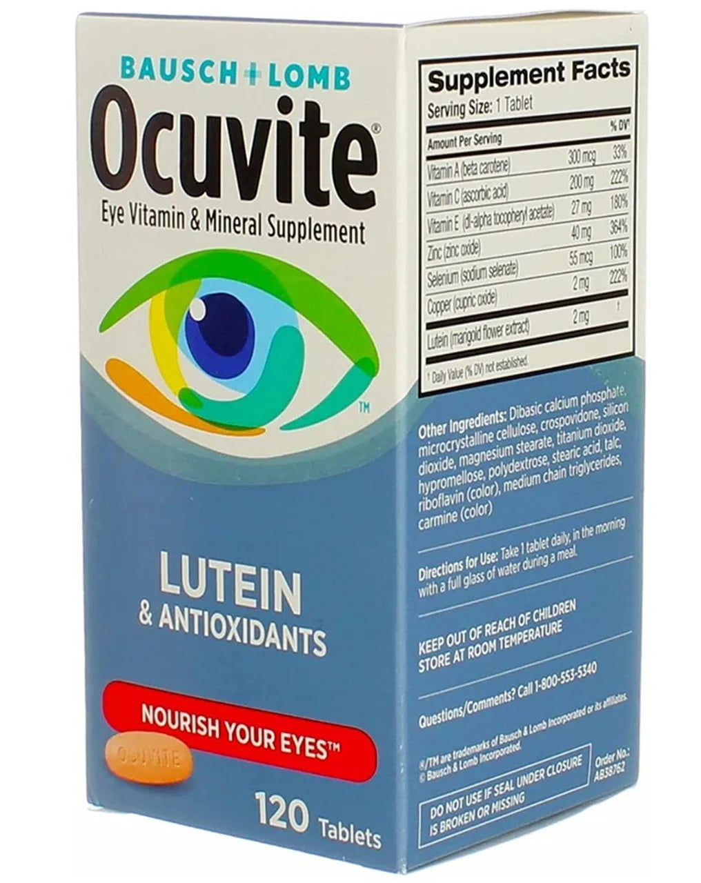 120 Tablets with Lutein Tablets J990128