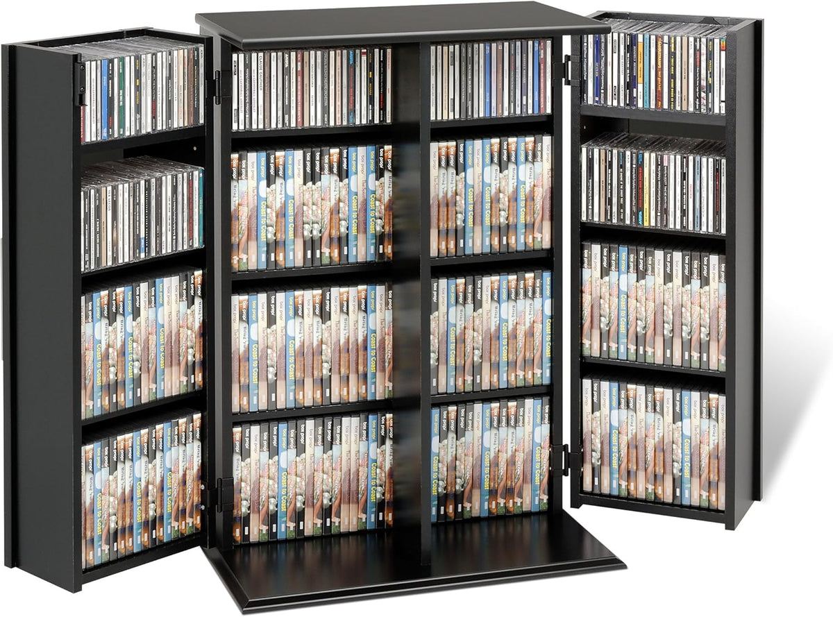 Black Locking Media Storage Cabinet S87599