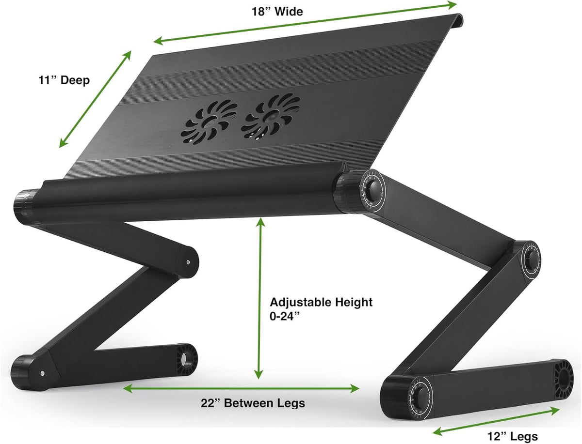 Adjustable Laptop Cooling Stand with 2 Fans & 3 USB Ports D6299