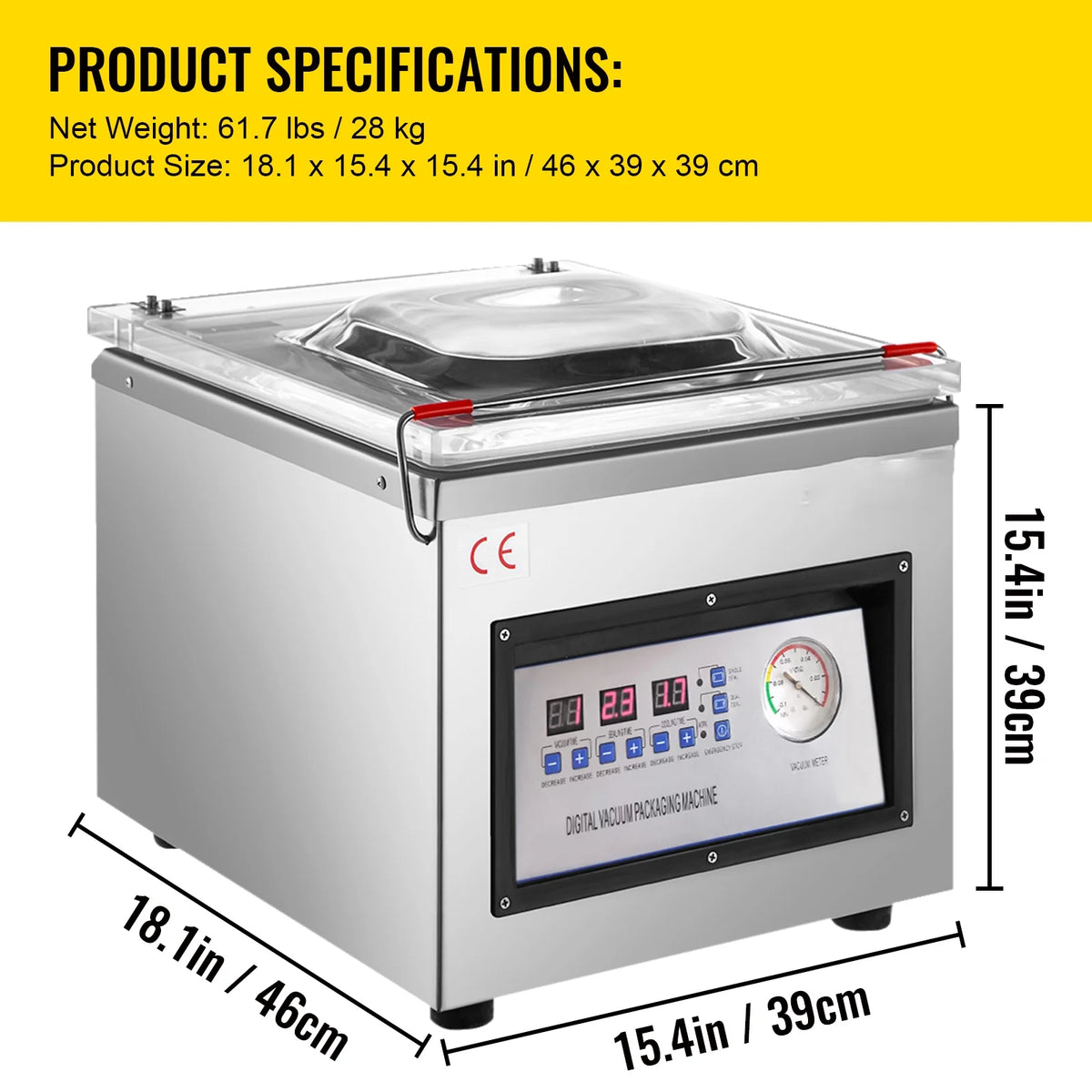 Chamber Vacuum Sealer 320mm 110v K79603
