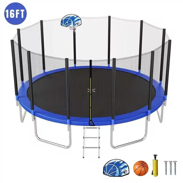 14FT Trampoline with Enclosure and Ladder V443248