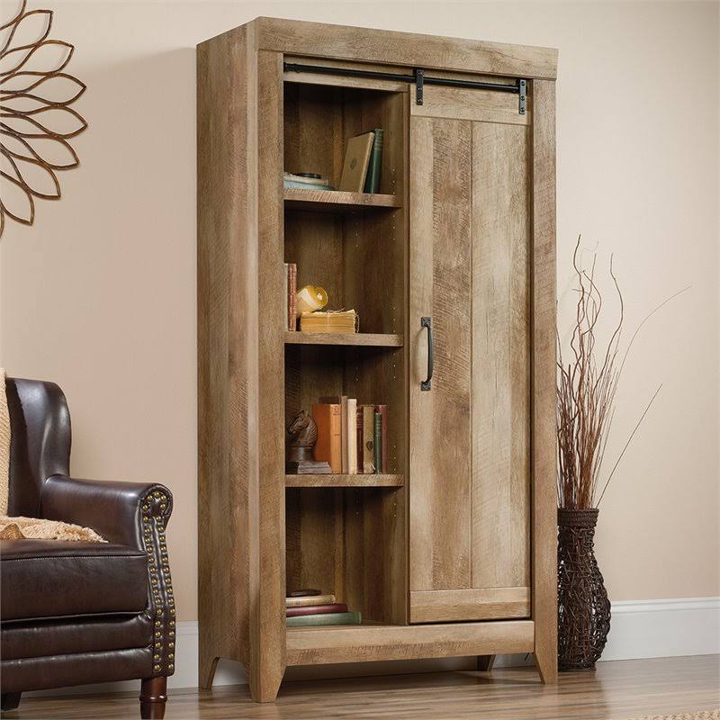 6 Shelf Storage Cabinet in Craftsman Oak C950