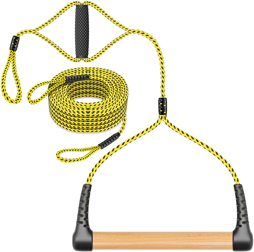 75 ft 2 Section Boat Tow Rope with Wood Handle, Pack of 2 S38192
