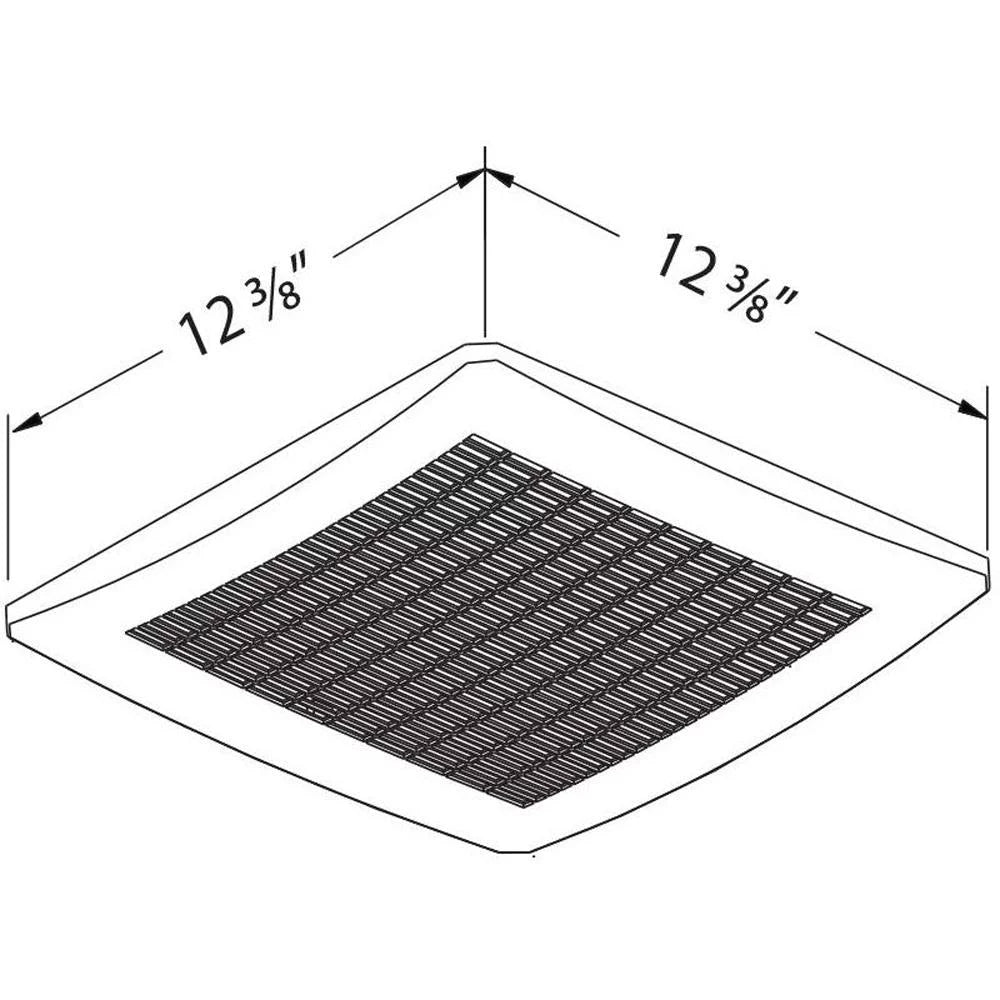 110 CFM Exhaust Bath Fan with Humidity Sensor D8372