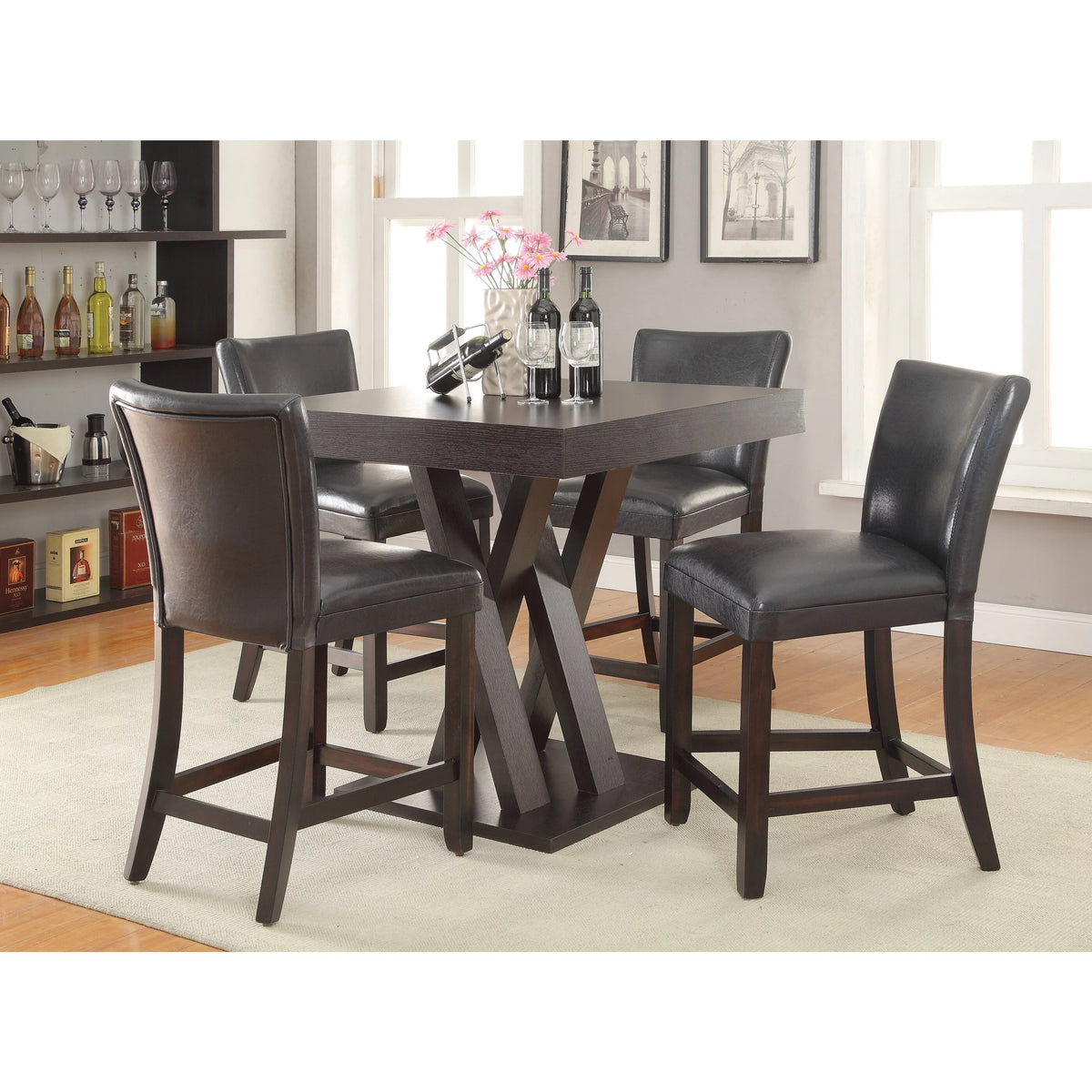 Cappuccino Square Counter Height Table G993
