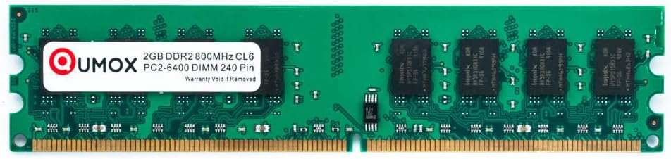 8GB (2X 4GB) DDR2 800MHz PC2-6400 DIMM Desktop Memory G95382