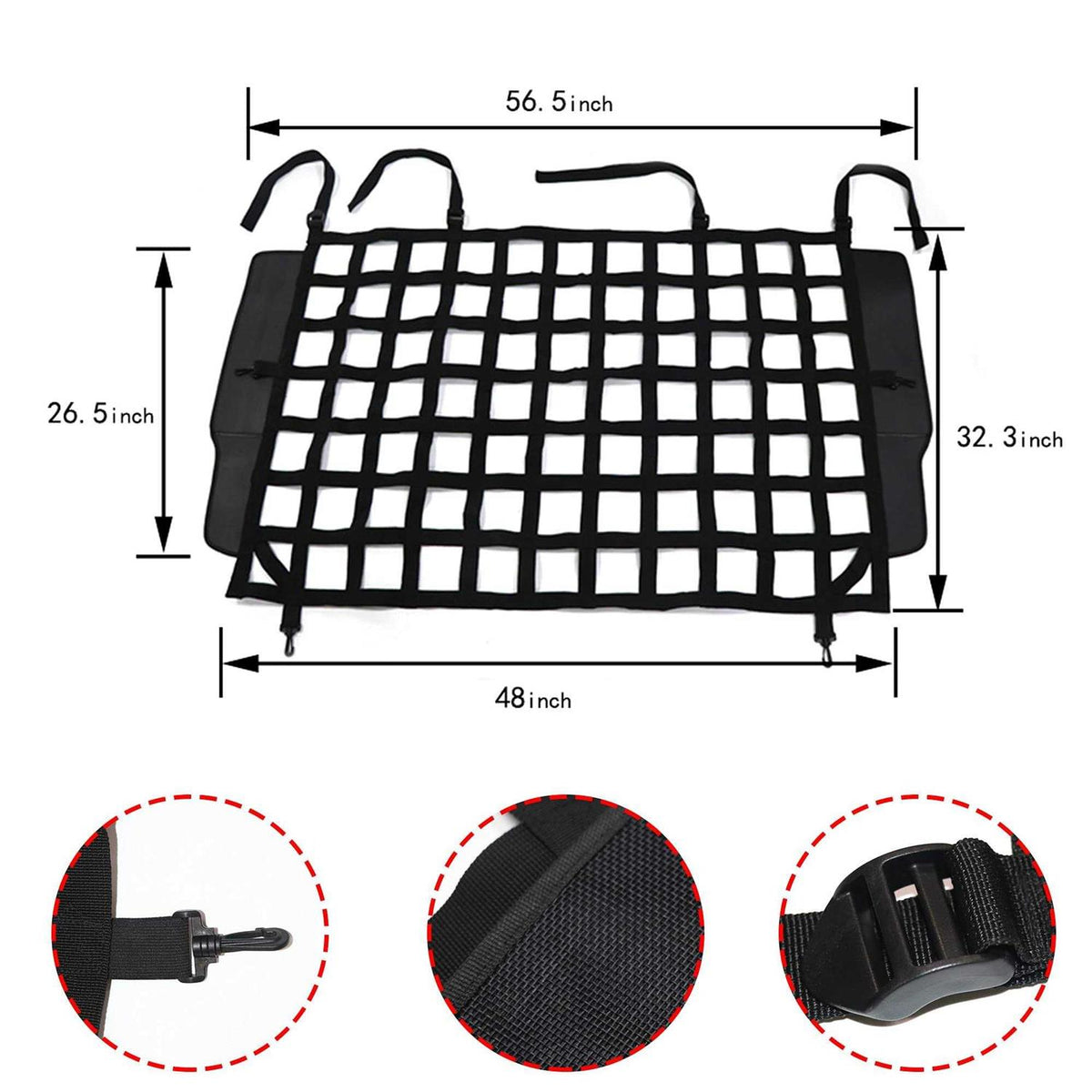 Pet Net Vehicle Safety Mesh Dog Barrier P9560