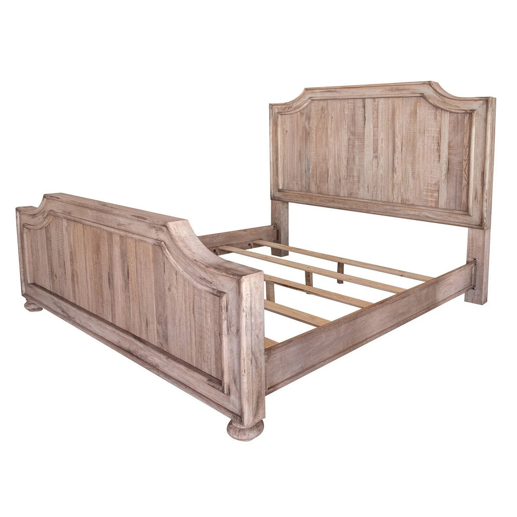 Queen Size Brown Mango Wood Bed V77715
