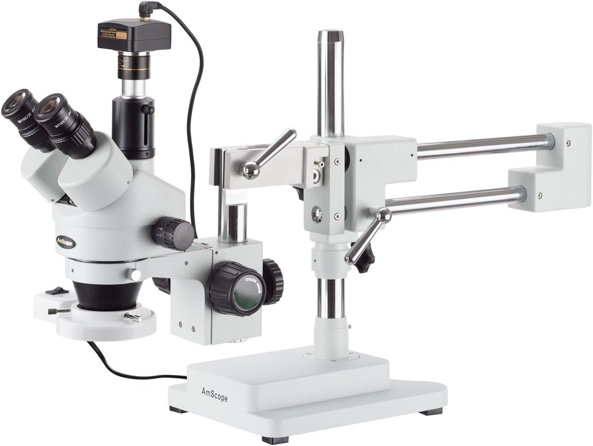 Digital Trinocular Stereo Zoom Microscope with 3.5X-90X Magnification and 5MP K36464