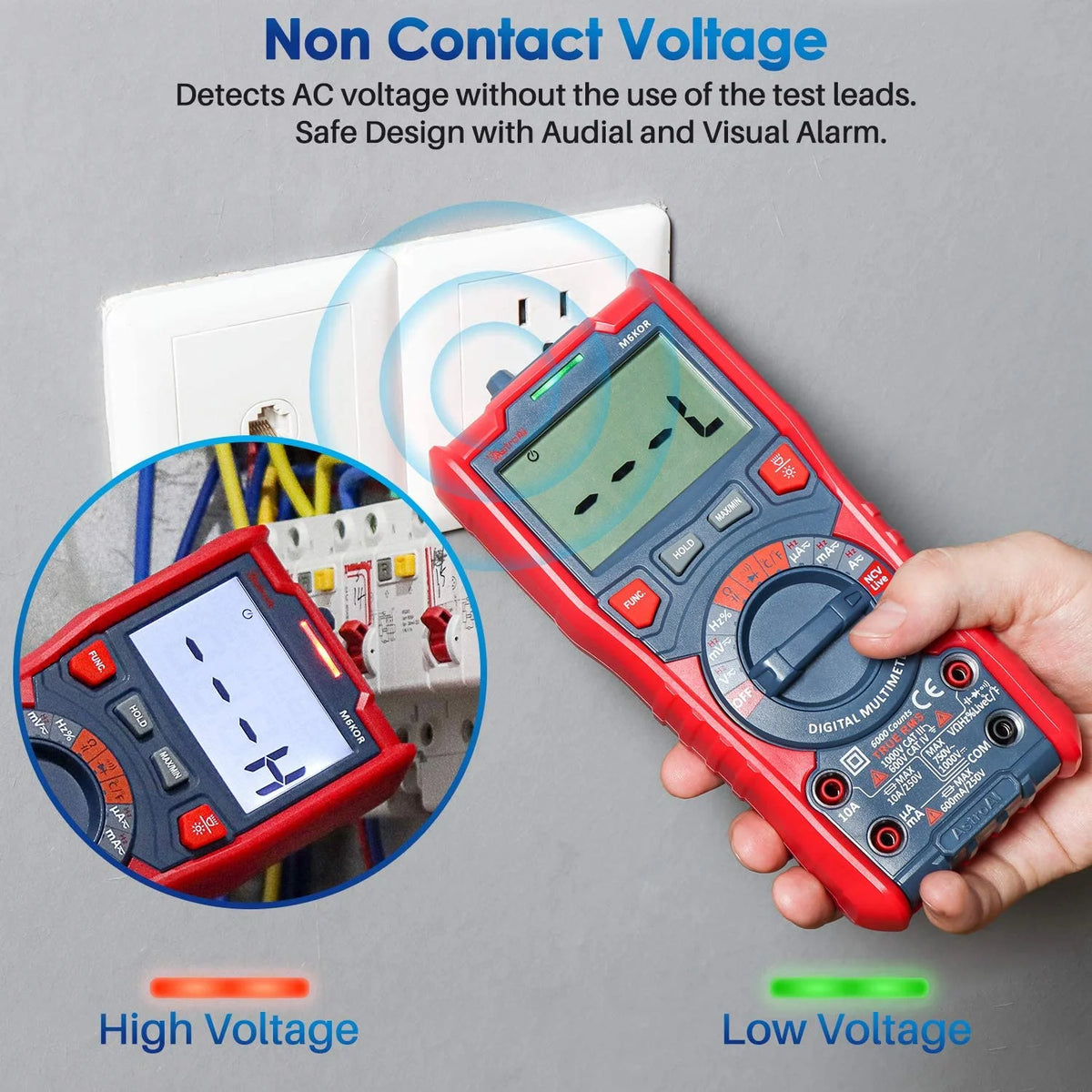 TRMS 6000 Counts Auto-Ranging Digital Multimeter I28066