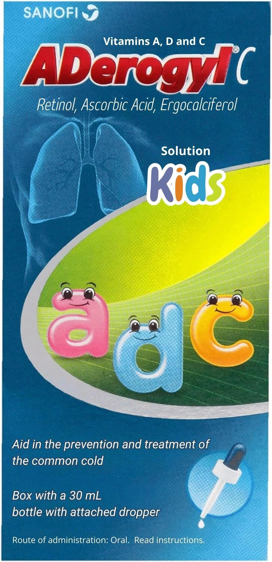 30 ml Vitaminas A, D y C Solution W363574