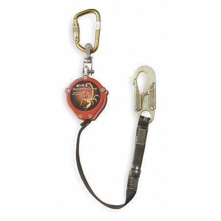 Red Personal Fall Limiter with Carabiner and Swivel Shackle I210862