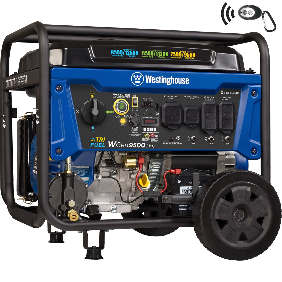 12,500 Peak Watt Dual Fuel Portable Generator U866