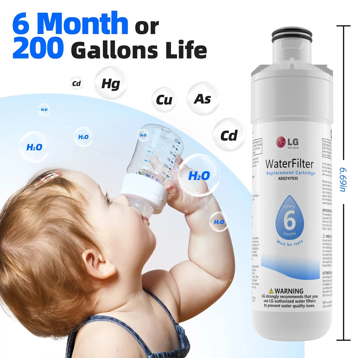4 Pack Refrigerator Water Filter Replacement S5968