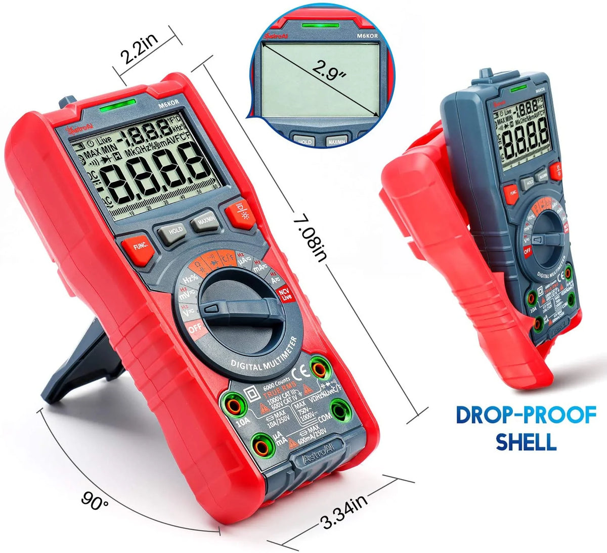 TRMS 6000 Counts Auto-Ranging Digital Multimeter I28066