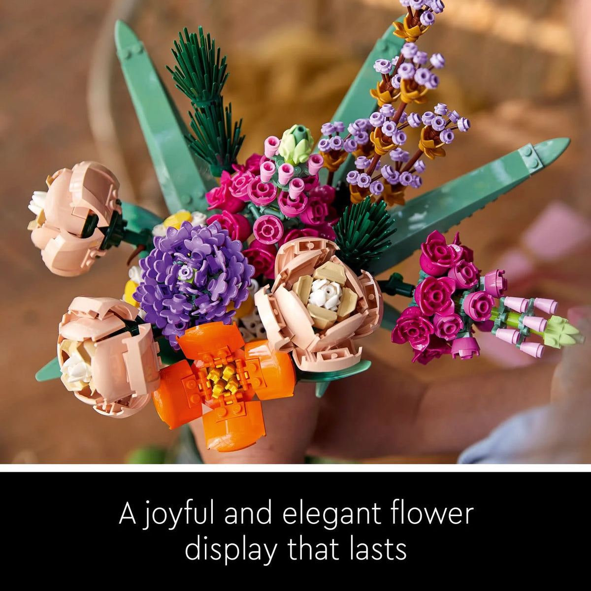 Artificial Flower Bouquet Building Set with Roses A4869