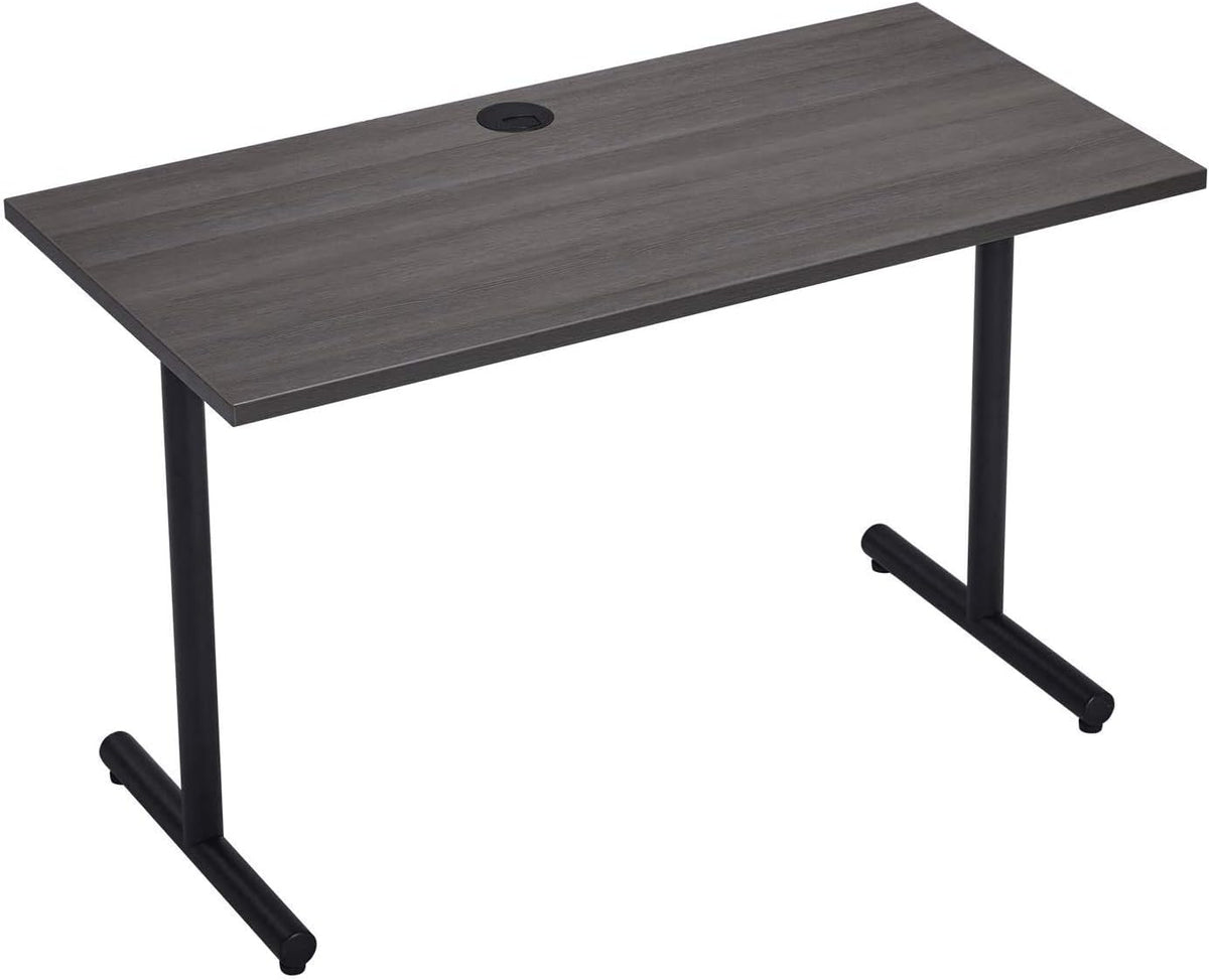 Coffee 47 Inch Computer Desk with Cable Hole C9394