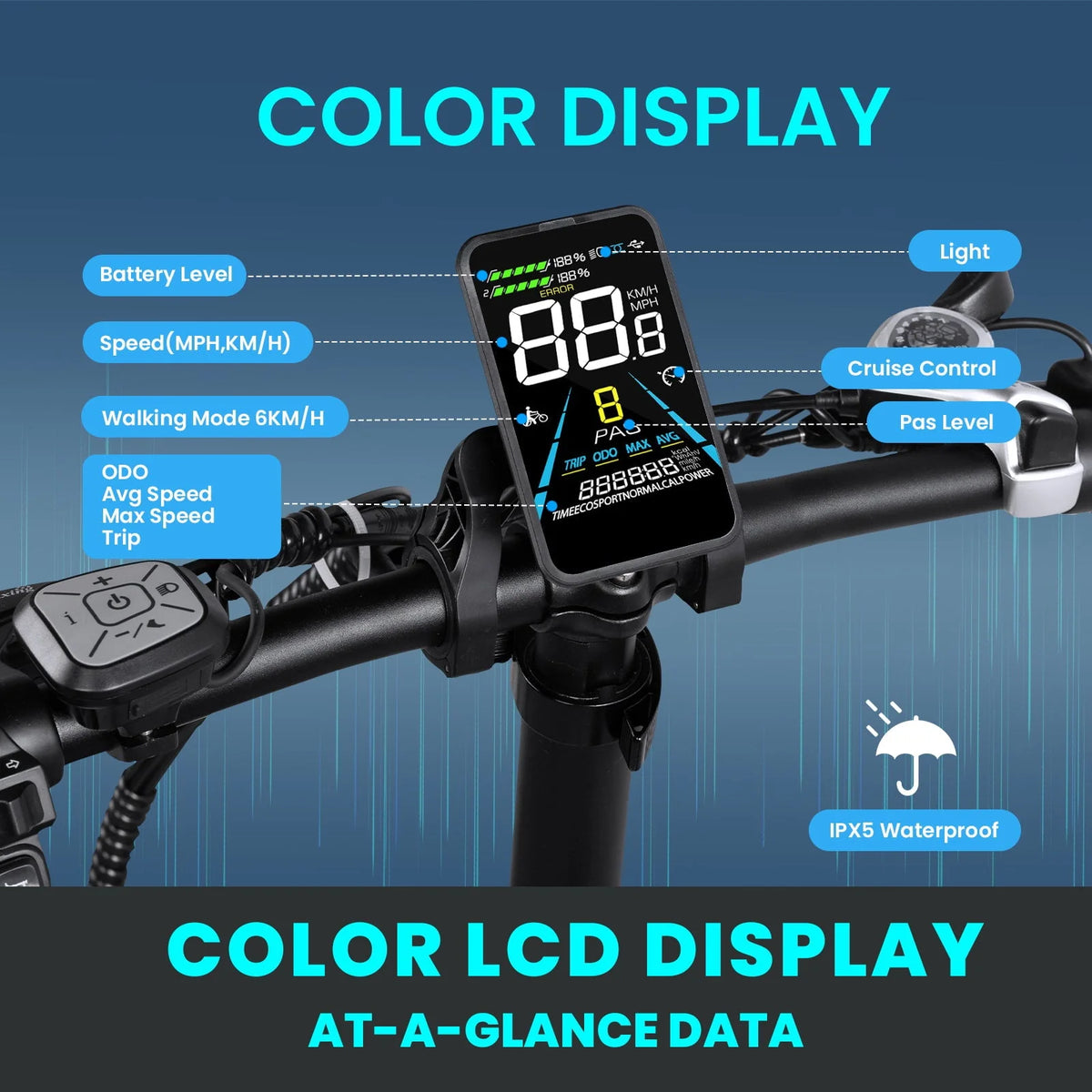 750W Folding Electric Bike 20 inch Fat Tire J470835