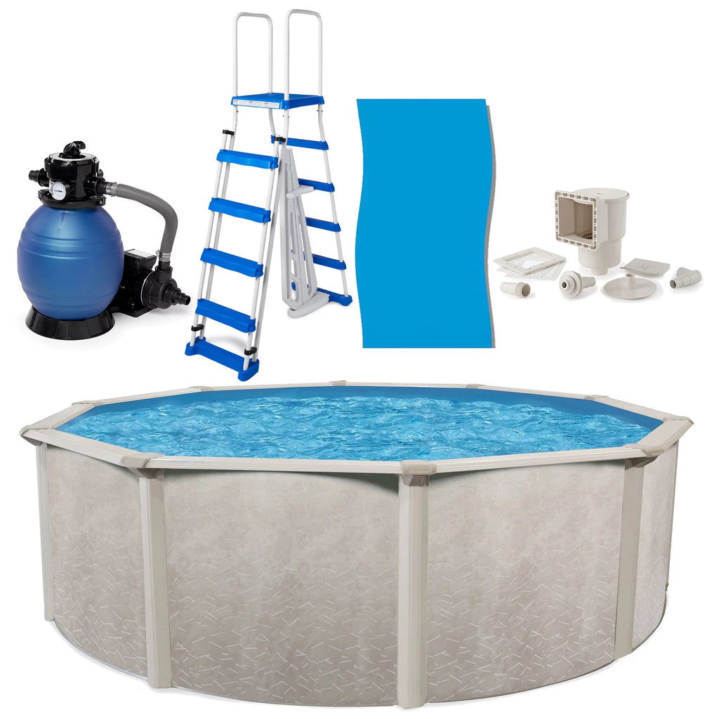 18'x52 Above Ground Pool with Filter, Ladder, Liner, Skimmer H984456
