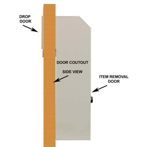 Through-the-door Locking Drop Box H1141