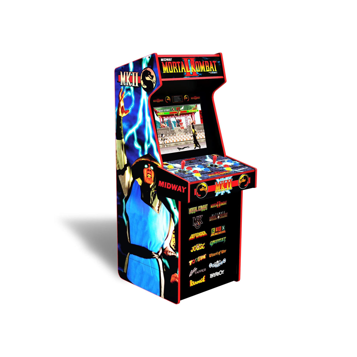 Arcade Game, 4-foot-tall stand-up cabinet, 14 classic games, 17-inch screen Y128844