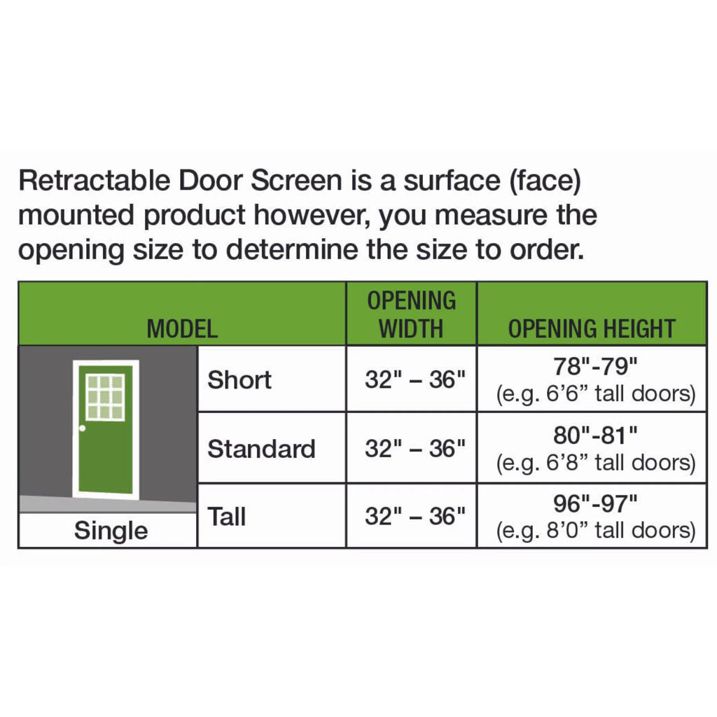 Brown Retractable Door Screen Z84612